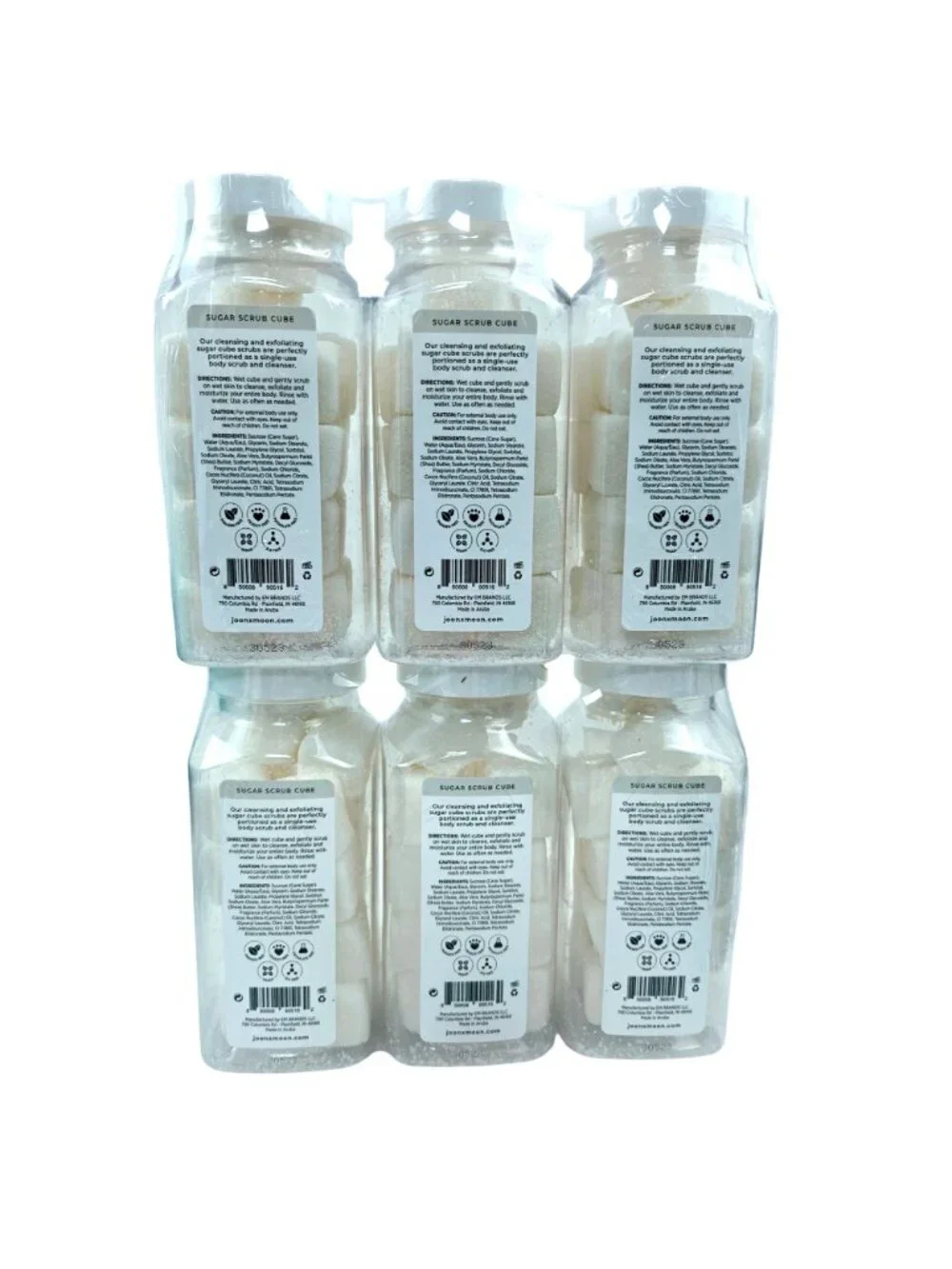 Joon X Moon Coconut Exfoliating Sugar Scrubs Shea Butter Aloe 10 Oz Pack Of 6